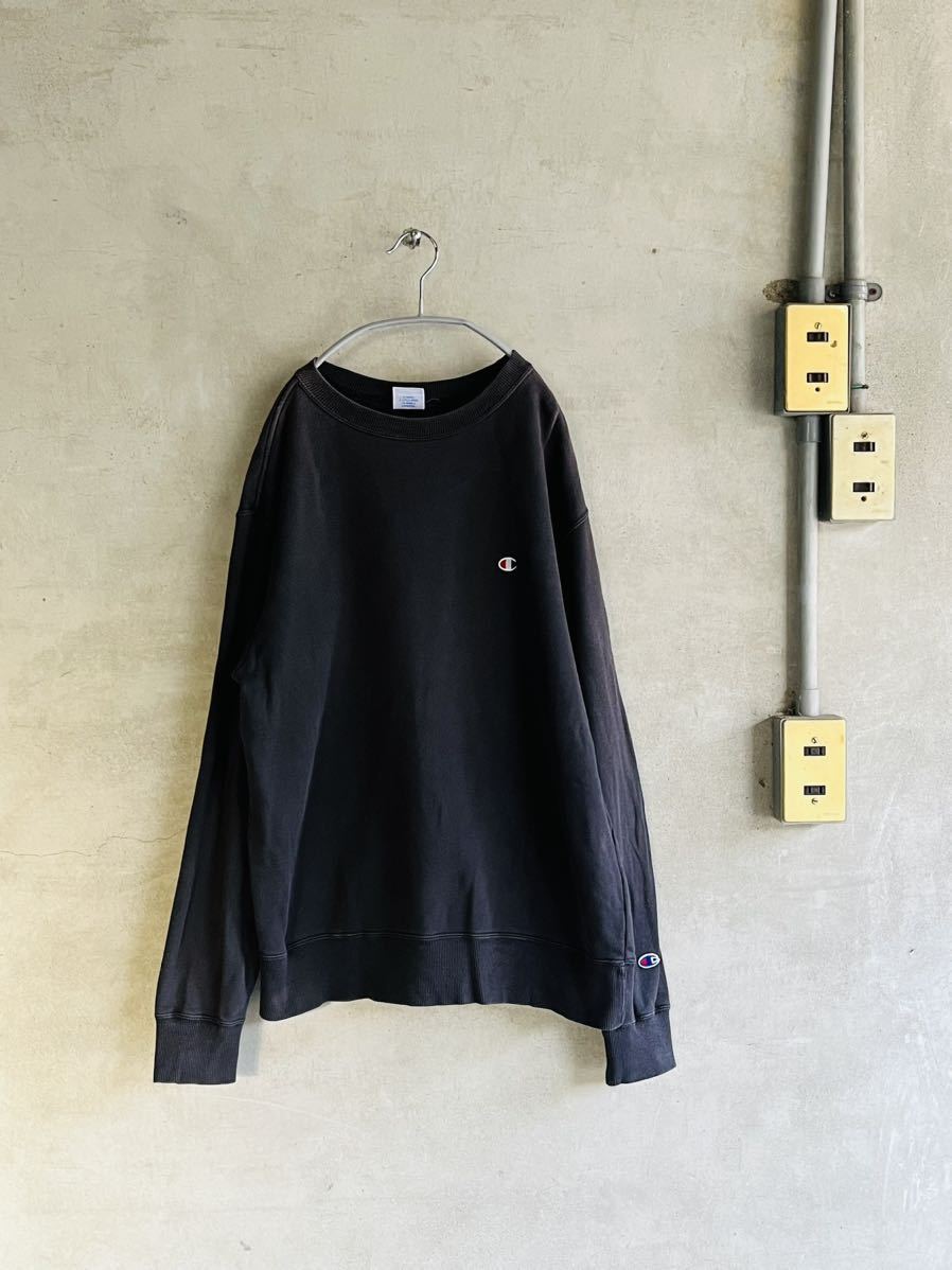 00s 2000年代 チャンピオン チャンピョン Cマーク レア champion ブラック スウェット 黒 トレーナー 古着 y2k y3k拍卖