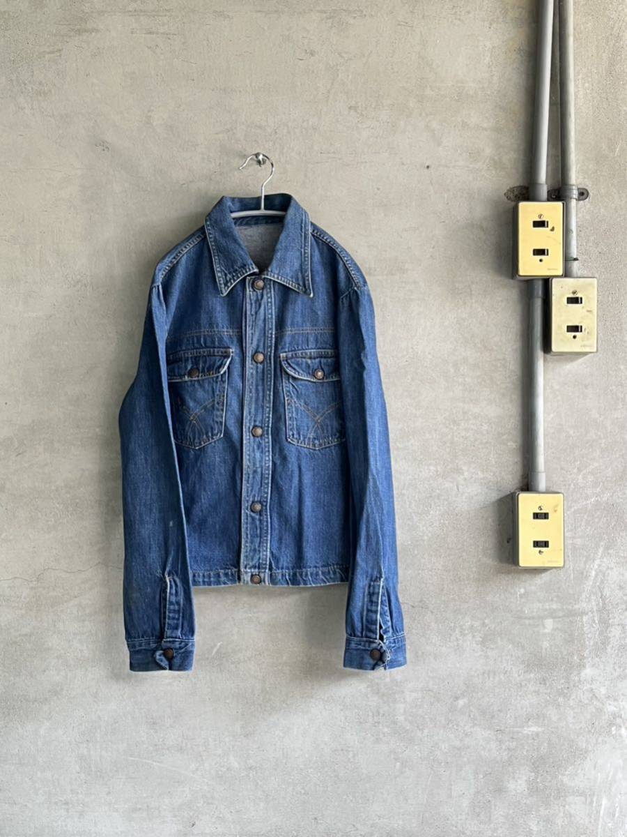 90s 70年代 ストアブランド マイナーブランド デニム シャツ Gジャン ジャケット ウエスタン ビンテージ USA アメリカ 古着 コットン 綿糸拍卖