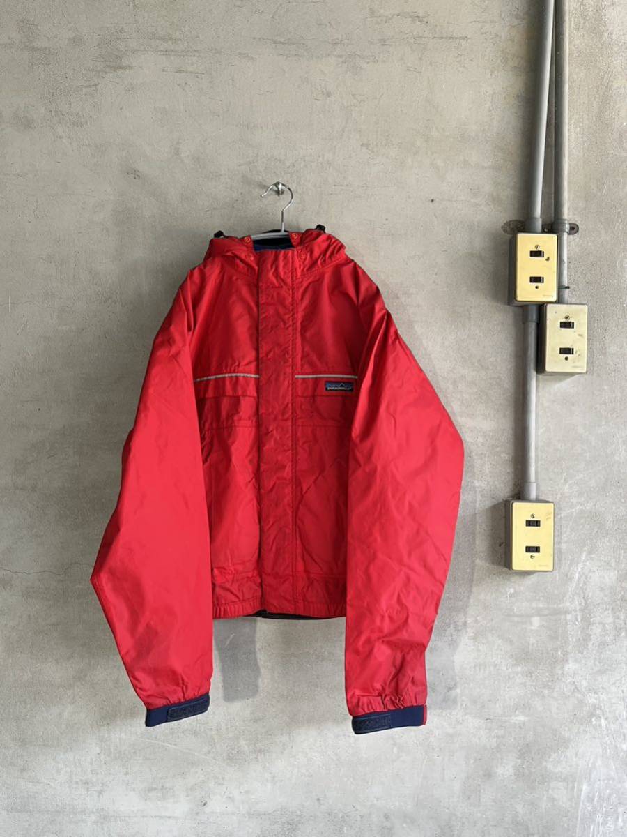 90s 90年代 92年 秋冬 パタゴニア patagonia インショアフォールウェザー ジャケット ナイロン パーカ フード タグ USA 古着 香港製 赤拍卖