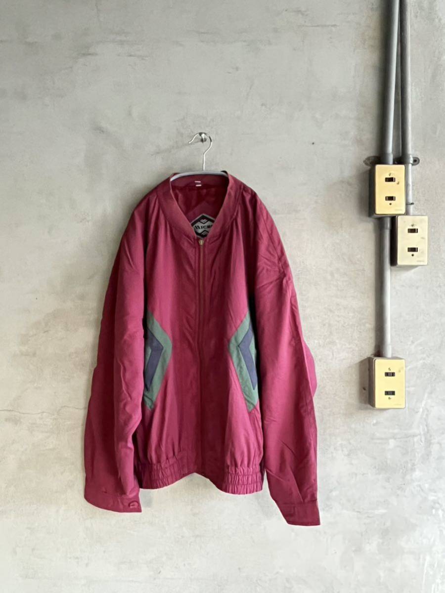 90s 90年代 00s 2000年代 ブルゾン バーガンディ MICRO YORK FOR MEN タグ USA 古着 アメリカ 仕入れ ビンテージ ヴィンテージ vintage拍卖