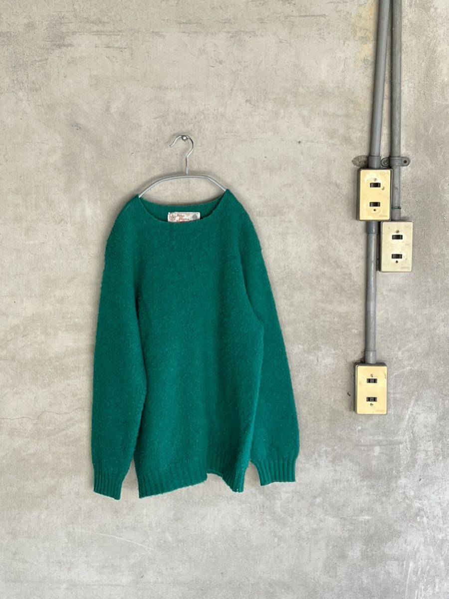 PETER BLANCE ピーターブランス シャギードッグ シェットランド スコットランド ニット セーター y2k y3k 古着 ビンテージ グリーン UK拍卖