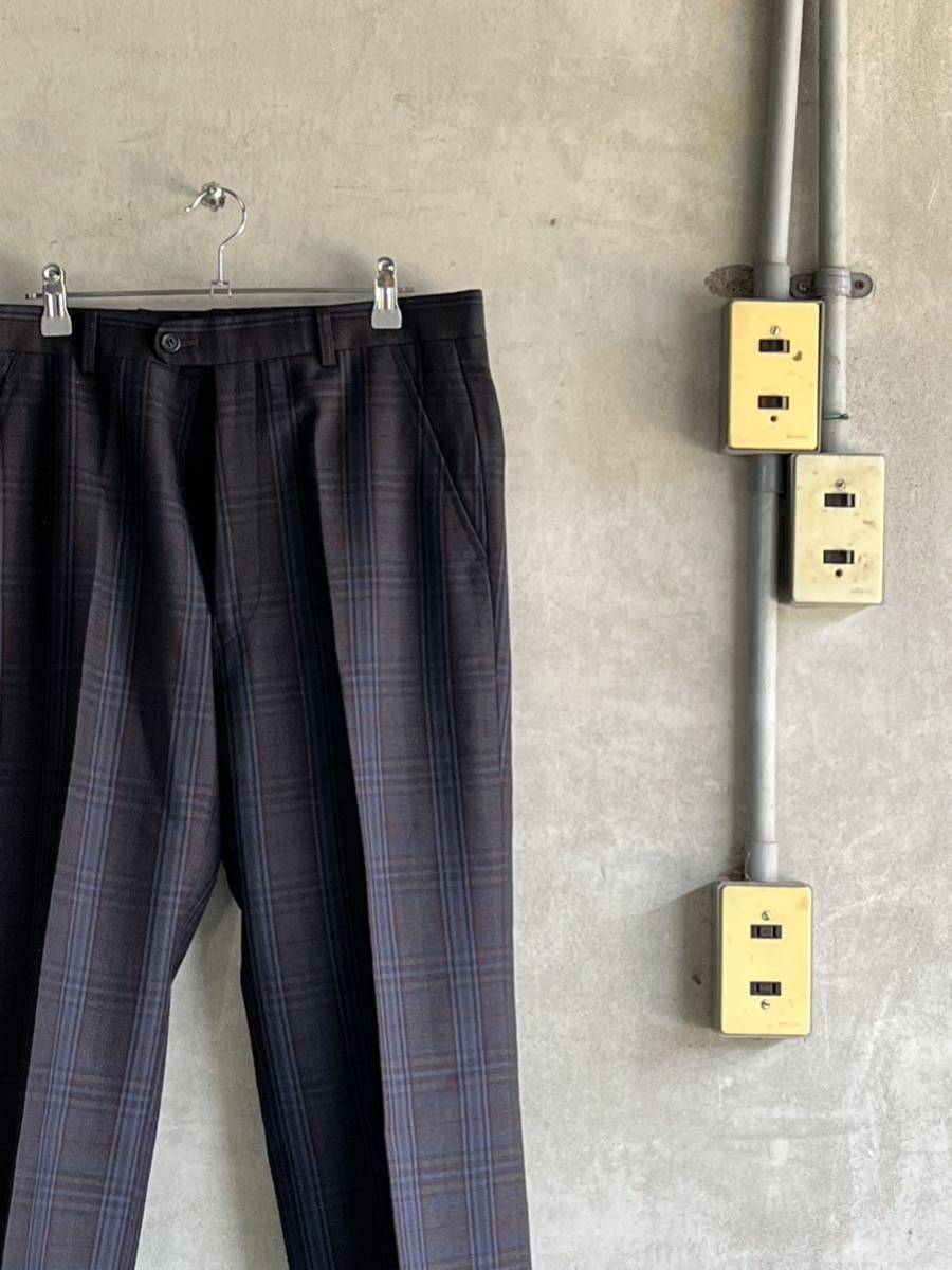 Christian Dior MONSIEUR クリスチャン ディオール モンシェール スラックス グレン チェック グレー ストレート パンツ ブランド 柄拍卖