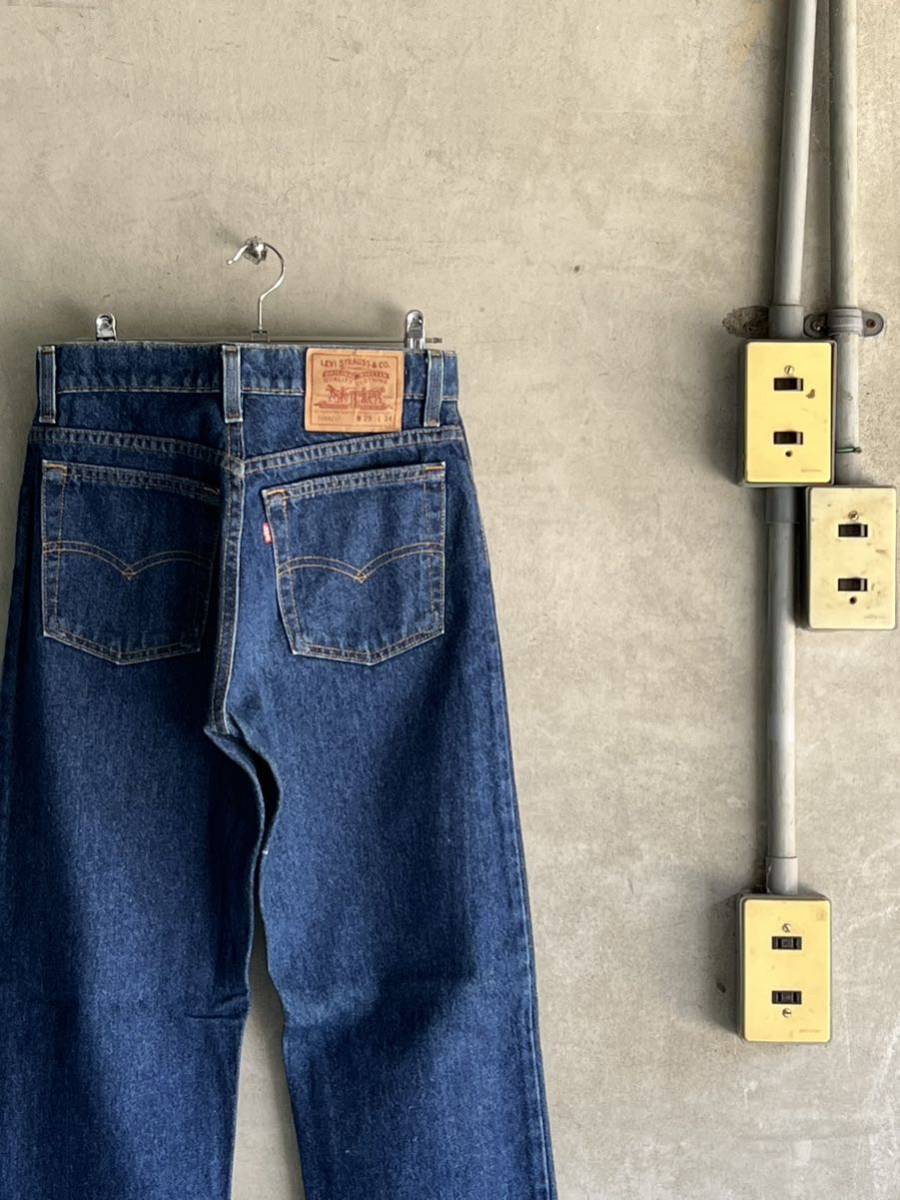 90s 90年代 93年 ビンテージ リーバイス levis 510 デニム パンツ スリム テーパード 濃紺 USA 古着 w29 ボタン裏525 米国製 アメリカ レア拍卖
