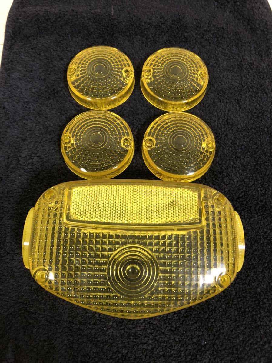 GS400 ウインカーレンズ テールレンズ 黄色 イエロー 純正タイプ クリアウィンカー スモーク 黄ばみクリアテール GS仕様 ゴキザリ拍卖