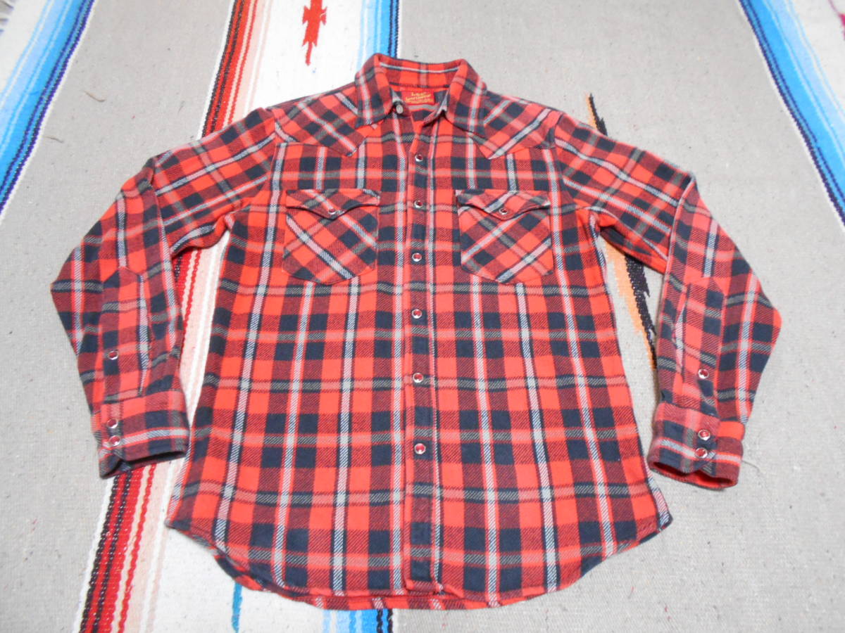 1970S Lee ウェスタンシャツ ビンテージ厚手ネルシャツ カウボーイ チョッパー バイカーCOWBOY WESTERN VINTAGE HOTROD拍卖