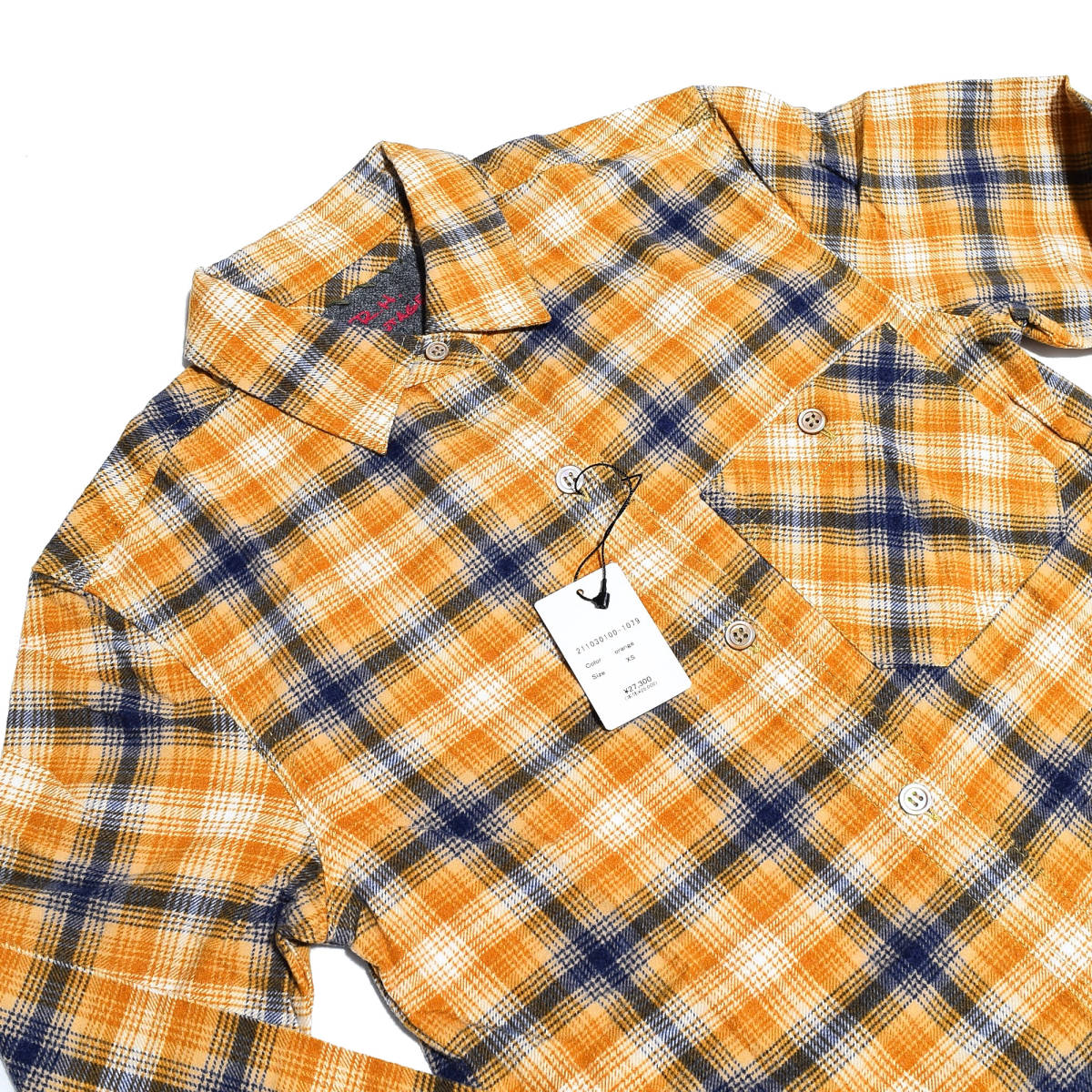 上代27,300円 新品 Ron Herman R.H VINTAGE マキシ丈 ネル シャツ ワンピース XS 日本拍卖