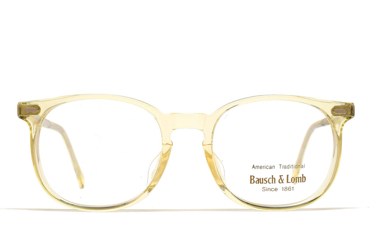 デッドストック Bausch & Lomb 702 CH 50-20 キハク ボストン ウェリントン メガネ サングラス フレーム ボシュロム ヴィンテージ拍卖