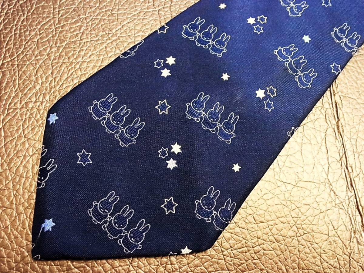 №K1250★良品【ミッフィー】ディック ブルーナネクタイ★兎うさぎ★♪拍卖