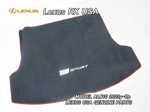 レクサスRX/LEXUS/AL#10米国US純正RX350カーゴマット黒色(F-Sport/赤色ステッチ)/USDM北米仕様カーペットFスポーツRX350hラゲッジマット拍卖