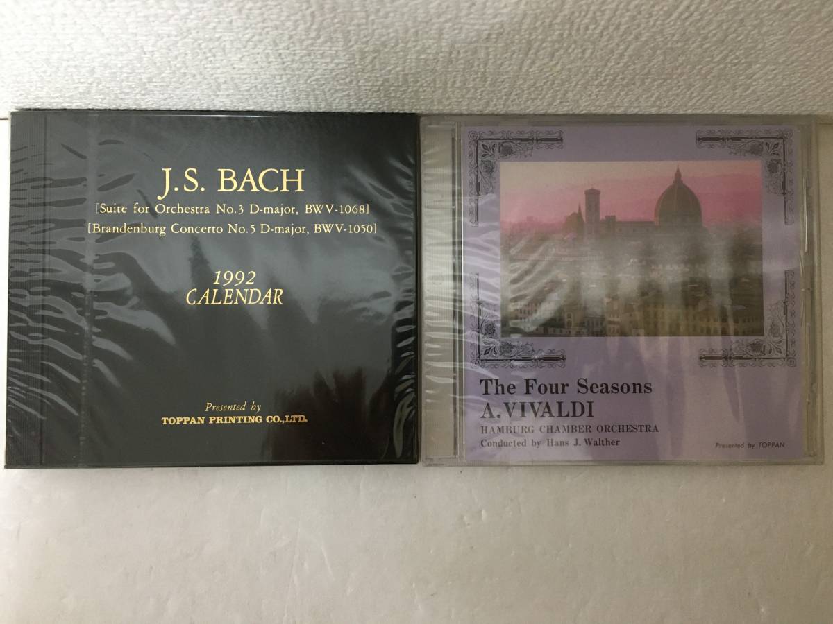 ●○E587 未開封 CD VIVALDI BACH 1992 CALENDAR 2本セット○●拍卖