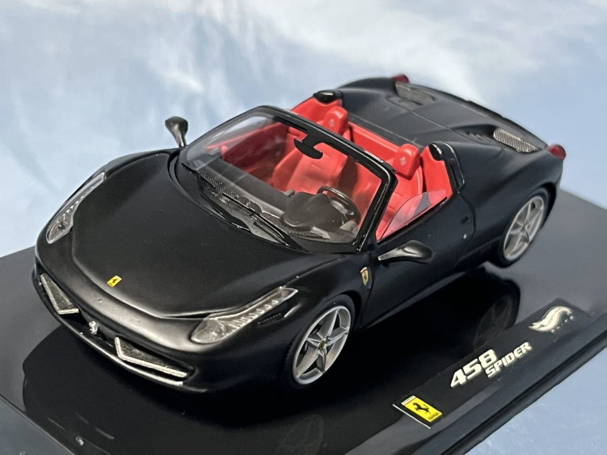 ホットウィール製  フェラーリ 458 スパイダー       (ブラック) 1/43拍卖