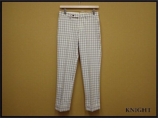 ボウアンドアローズ パンツ・44△BOW ARROWS/スラックス/チェック/裾ダブル/23*4*5-31拍卖