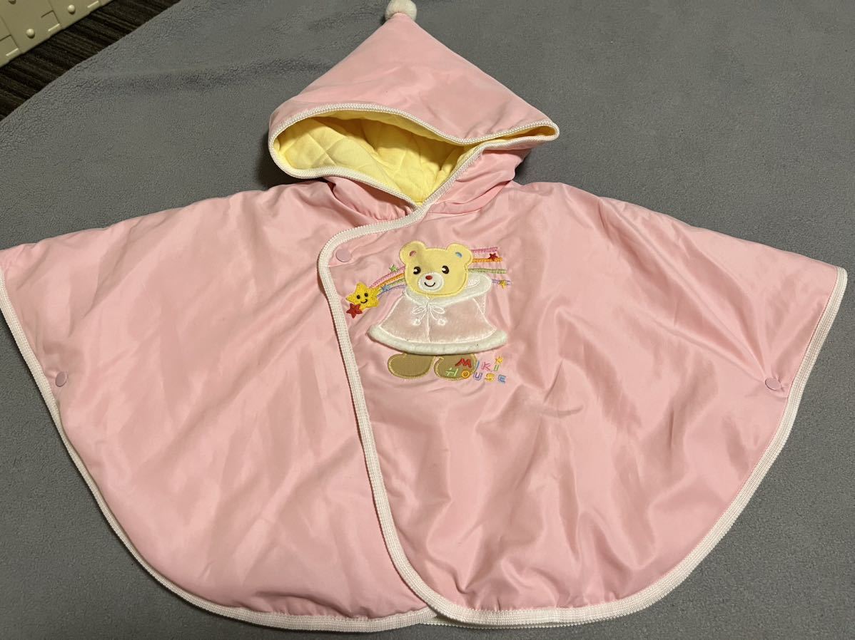 ミキハウス ポンチョ ケープ70から85 上着拍卖