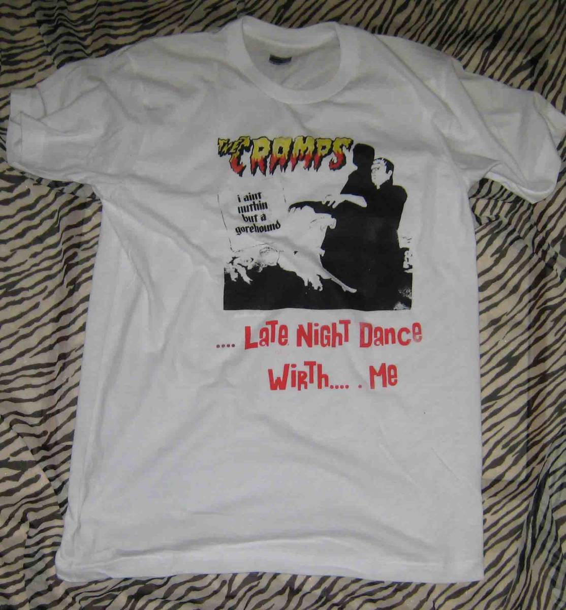 THE CRAMPS クランプス 白Tシャツ L コットン100%拍卖