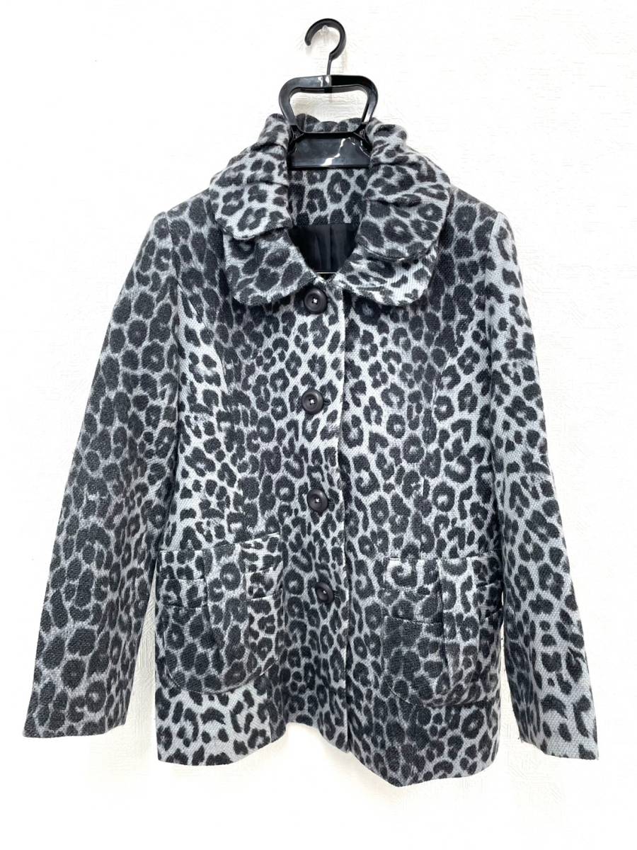 S4731*1 REFINED SOPHIA ORIGINAL ヒョウ柄 M~Lサイズ バスト79~94 身長154~162 コート レディース 拍卖