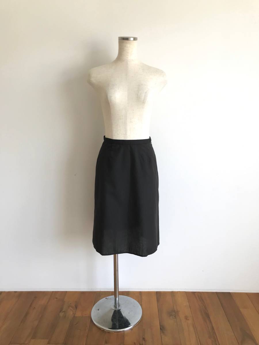 FURFUR/ファーファー/スカート/膝丈/F/S-M/ブラック/薄手/コットン×ポリエステル/シンプル/良品美品拍卖