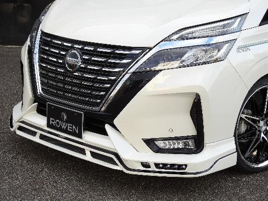 ロウェン セレナ C27 フロントスポイラー FRP 塗り分け塗装 1N006A00## ROWEN拍卖