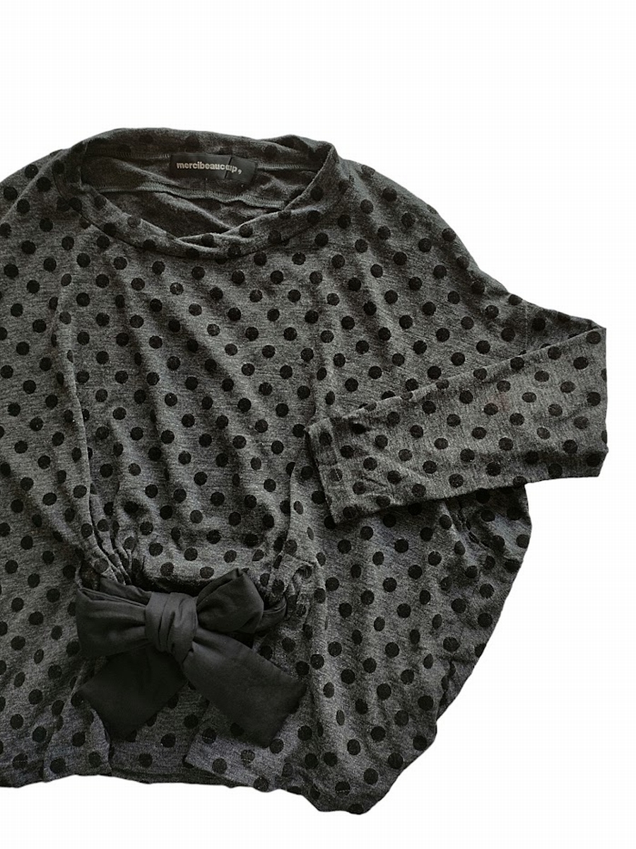 ●mercibeaucoupメルシーボークー/フロッキードット変形カットソー● 拍卖