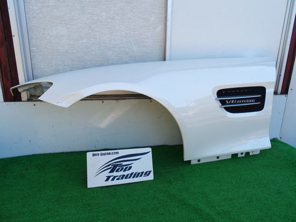 L1910vc AMG純正 GT-S クーペ C190 ロードスター R190 前期 左 フロントフェンダー グリル付 (A1908800106) ダイヤモンドホワイト799拍卖