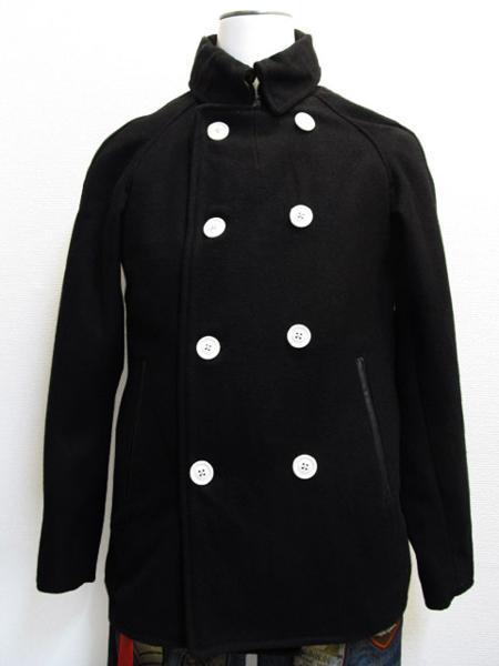 GROOVER GRAND メルトンピーコート 黒ブラック メンズM / グルーバーPコート拍卖