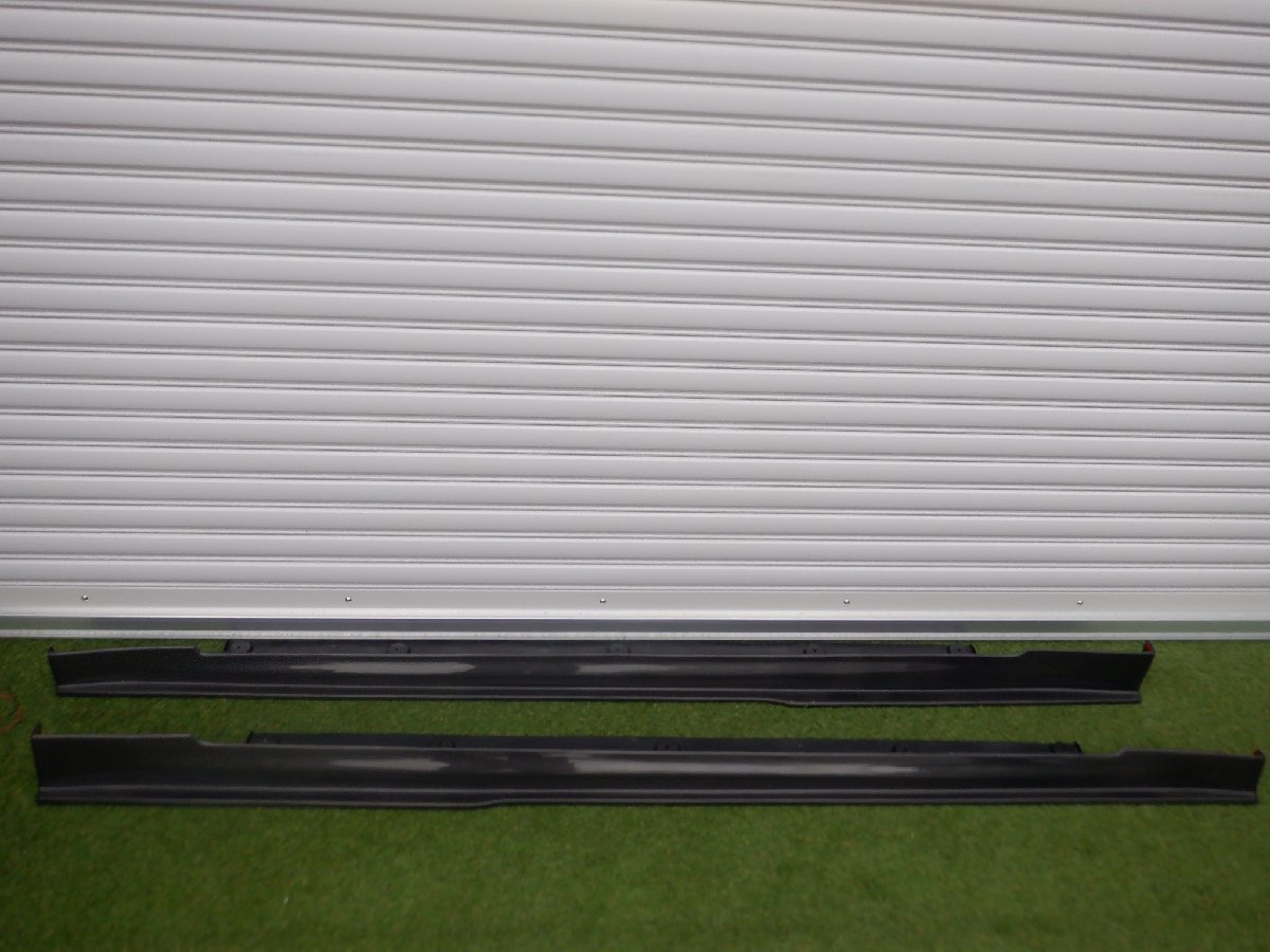 未使用 REVO レボスタイル TESLA テスラ モデルS 2010年4月~ CFRP カーボン サイドステップ サイドスカート 左右 m-23-9-511拍卖