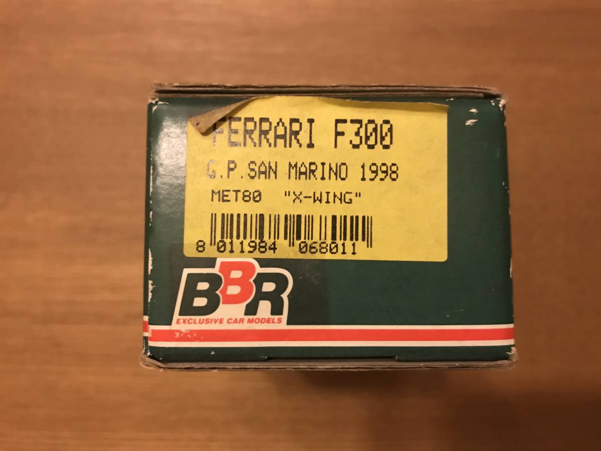 1/43キット BBR フェラーリ F300 #3 M.シューマッハ サンマリノGP2位 1998拍卖