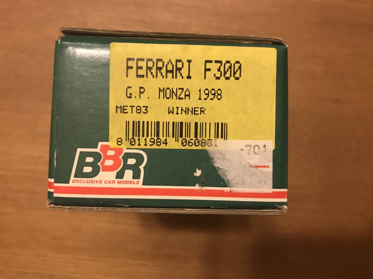 1/43キット BBR フェラーリ F300 #3 M.シューマッハ イタリアGP優勝 1998拍卖