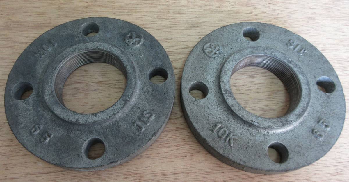 現品限り未使用品在庫処分 白ねじ込みフランジ 10K×65A 2個組拍卖