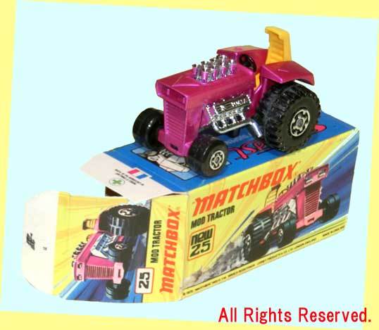 ▲★MatchBox-#New25 MOD TRACTOR★英国製 MatchBox ダイキャスト製ミニチュアカー★一次流通 新品未使用美品・激レア超貴重・外箱難少々拍卖