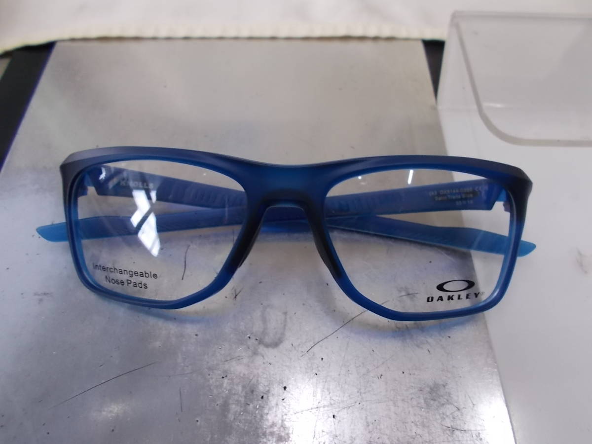 OAKLEY オークリー KNOLLS 超かっこいい 眼鏡フレーム OX8144-0355 Satin Trans Blue拍卖