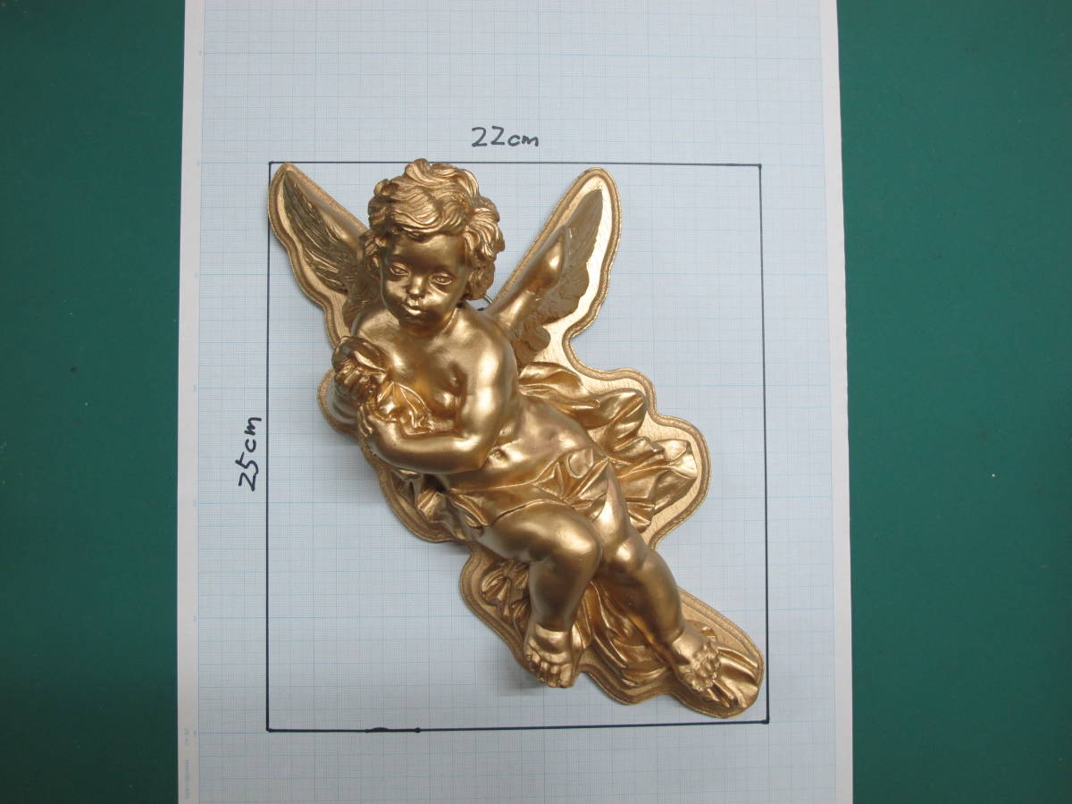 エンゼル壁掛け飾り 25cm×22cm×D11cm拍卖