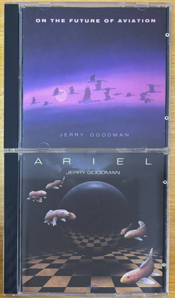 ◎JERRY GOODMAN ① On The Future Of Aviation ② Ariel (The Flock/Mahavishnu)※米盤CD【PRIVATE MUSIC 1301/2013-2-P】1985/1986年発売拍卖
