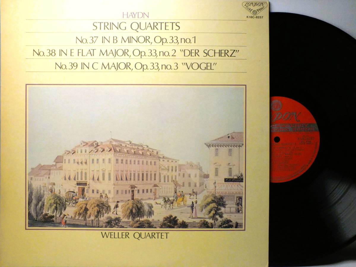 LP K18C-8257 ウェラー弦楽四重奏団 ハイドン 弦楽四重奏曲 第37番 第38番 第39番 【8商品以上同梱で送料無料】拍卖