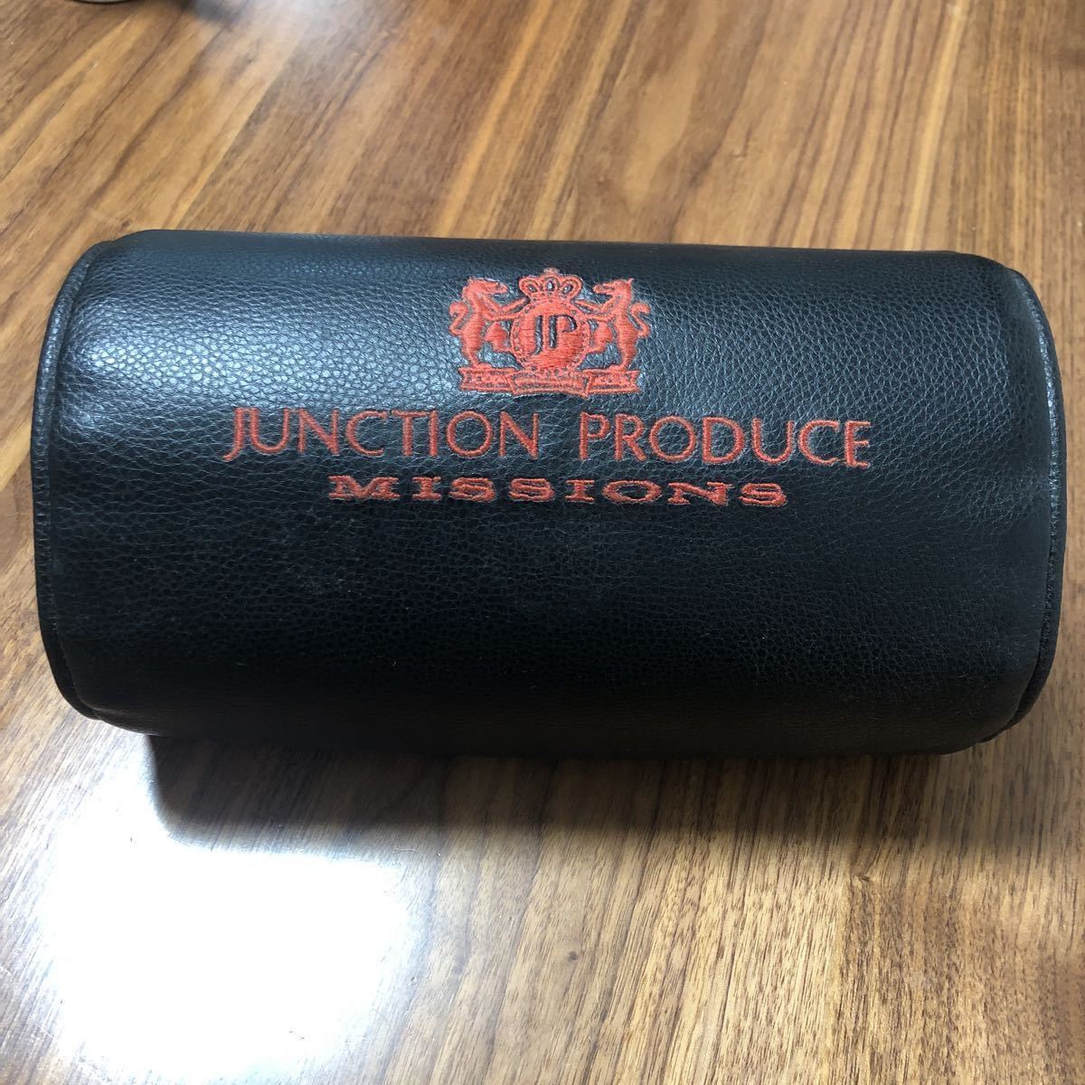 レア ジャンクション プロデュース ヘッドレスト 黒 革 赤刺繍 希少 JUNCTION PRODUCE ブラック VIP カスタム ドレスアップ拍卖