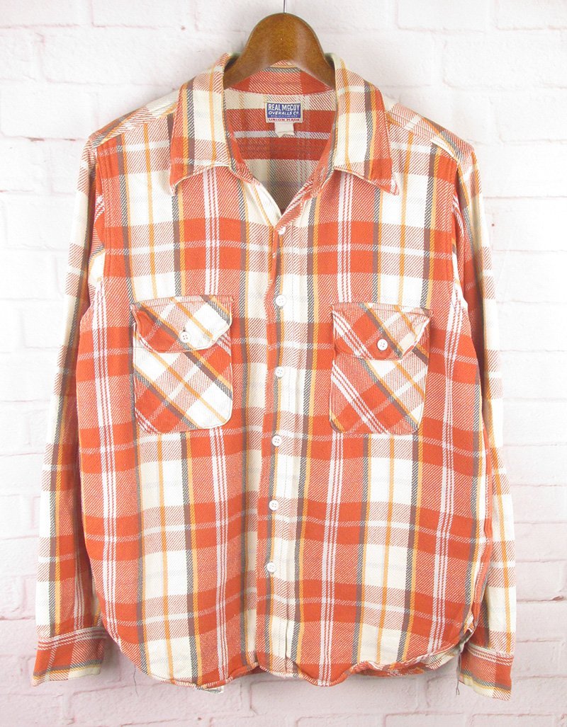 LFS7957 REAL McCOY'S リアルマッコイズ チェック ヘビーネルシャツ 15拍卖