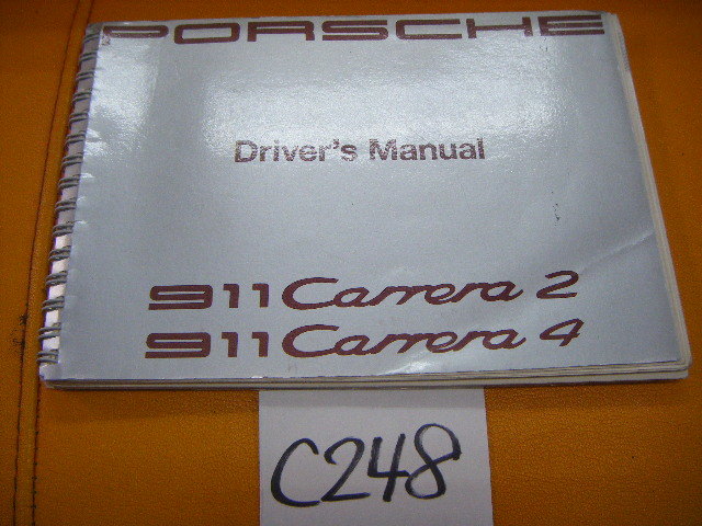 ポルシェ 911カレラ2・カレラ4(964)取扱説明書 希少 C248拍卖