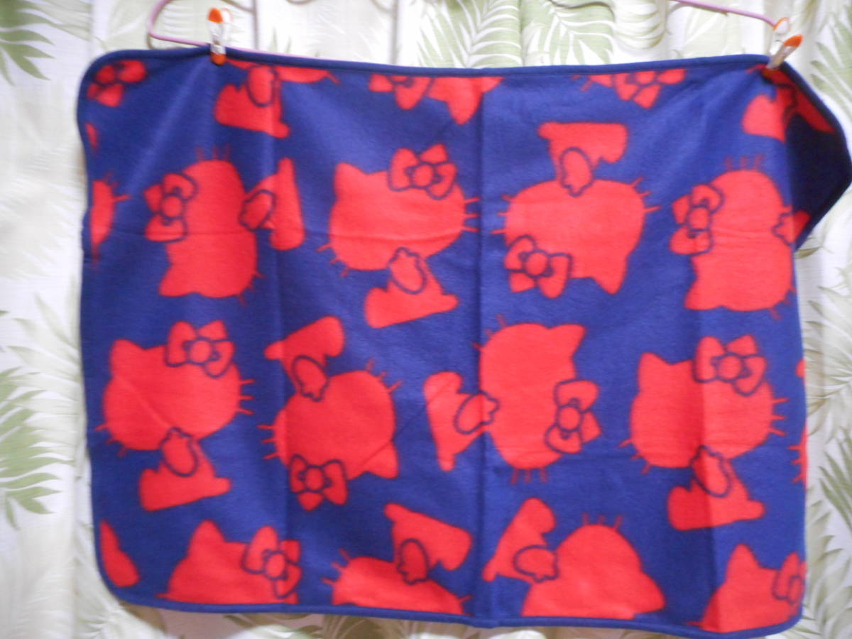 サンリオ キティ フリース ブランケット 紺拍卖