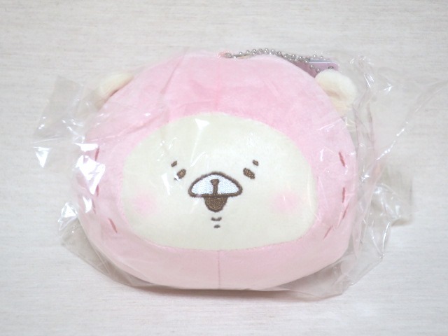 ともだちはくま いちごポーチ うすピンク拍卖