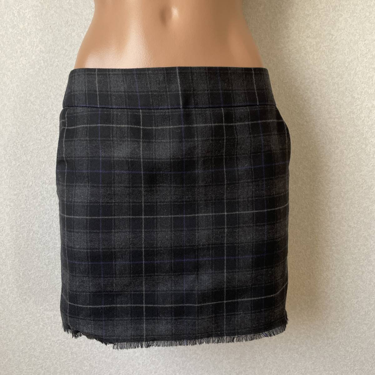 JILLSTUART ジルスチュアート チェック ウールミニスカート S拍卖