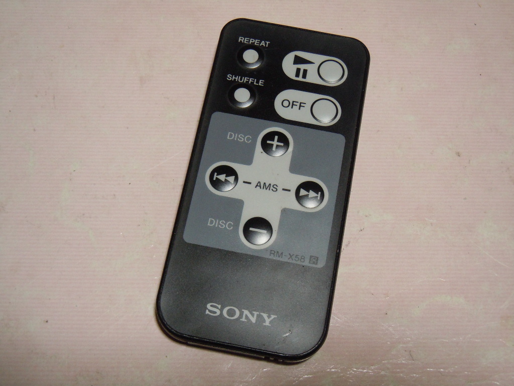 ソニー CDチェンジャー用 リモコン RM-X58拍卖