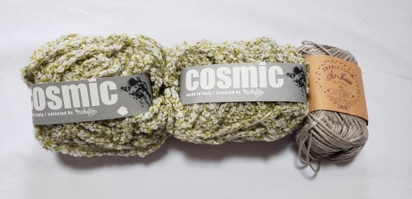 毛糸567 クローバー COSMIC イタリア製毛糸2玉と エアリネン1玉 拍卖