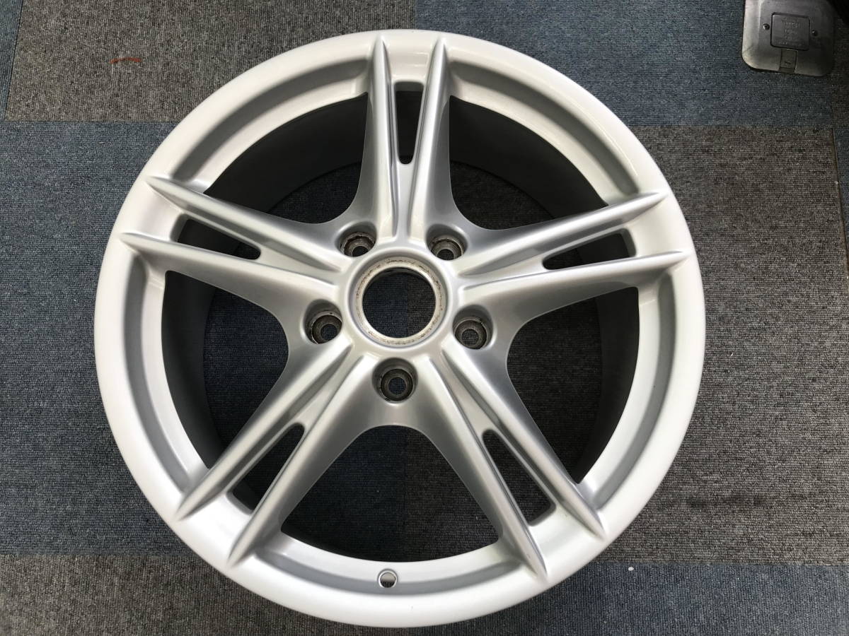 □□2309-225 ポルシェ 987 ボクスター 後期 純正 18インチホイール 1本 8J ET+57 98736213702 訳あり ケイマン拍卖