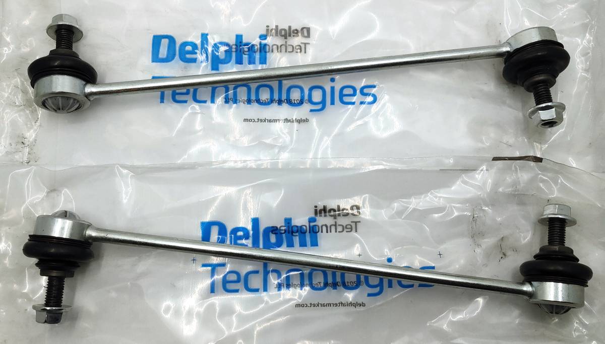 (送料込)ランチア イプシロン デルタ・フィアット 500 パンダ フロント側スタビライザーリンクロッド左右セット【DELPHI製・新品】拍卖