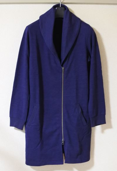 FONTANA GRANDE フォンタナグランデ カーディガン 上着 フルジップ ブルー 38サイズ 美品 wtnbmnk k f0930★拍卖