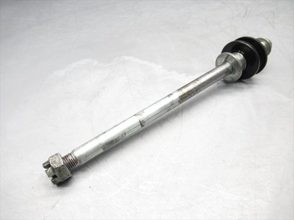 A2R5-0921 カワサキ スーパーシェルパ リア アクスルシャフト 純正品 【KL250G-002~ 97年モデル 動画有】拍卖