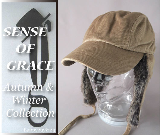 graceグレース★2wayフライトキャップ【BE】新品 アビエーターキャップ パイロットキャップ 飛行帽 センスオブグレース拍卖