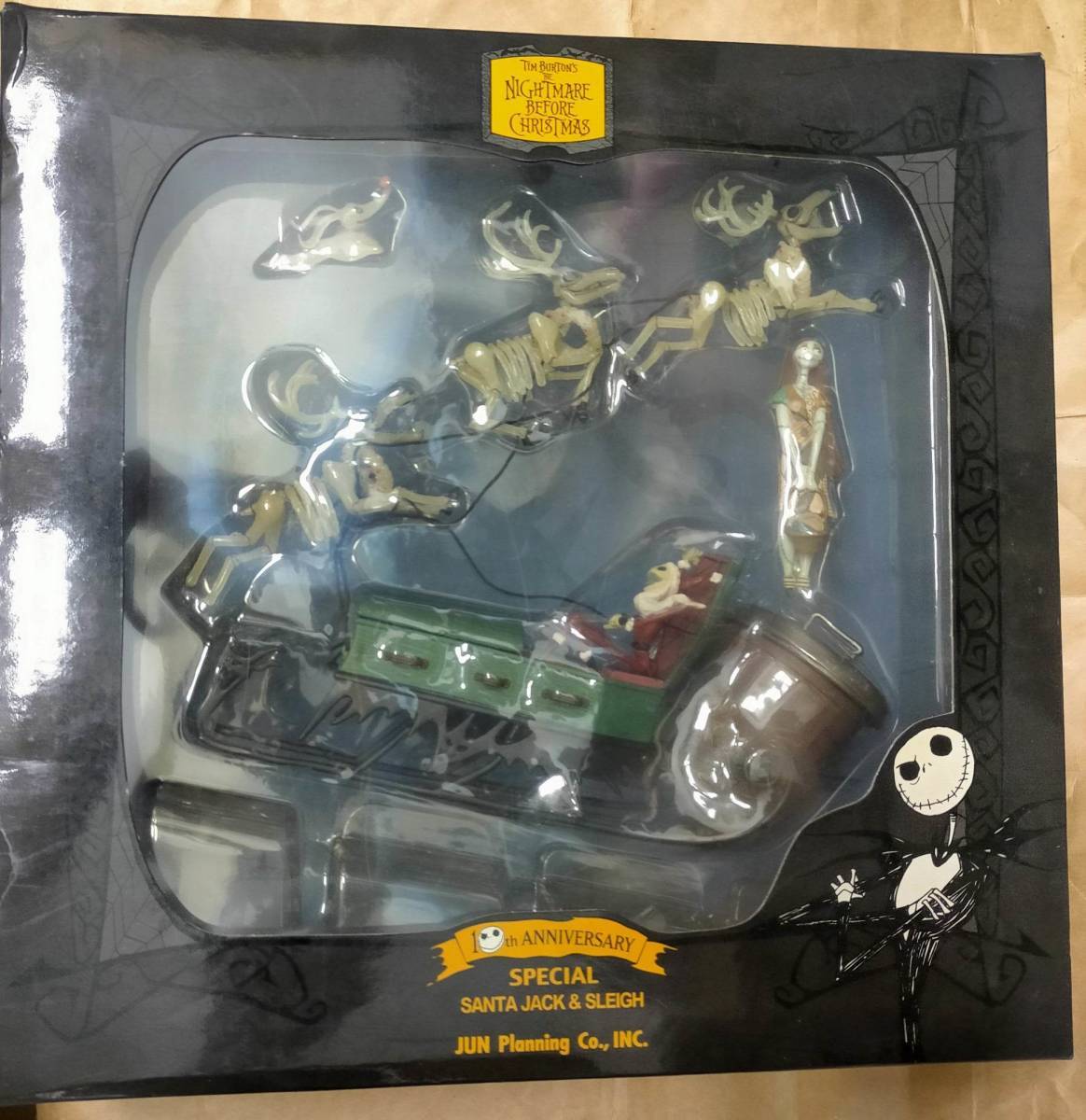 ナイトメアー・ビフォア・クリスマス サンタ ジャック サリ フィギュア 10th The Nightmare Before Christmas SANTA JACK & SLEIGH Figure拍卖