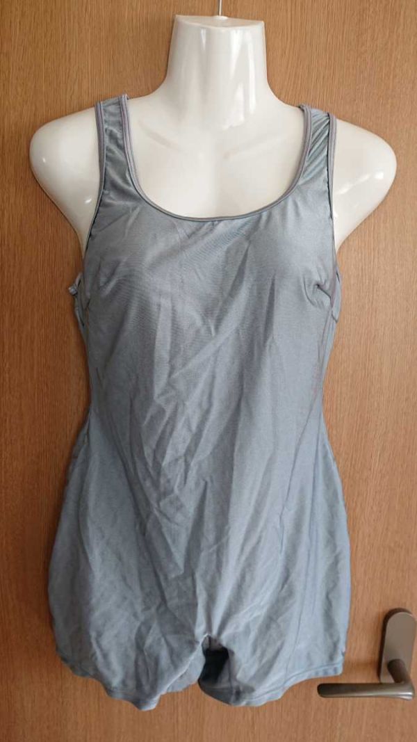 ☆大きいサイズ☆グレー系ワンピース水着☆13L☆日本製☆株式会社フェリシモ☆スイムスーツ☆拍卖