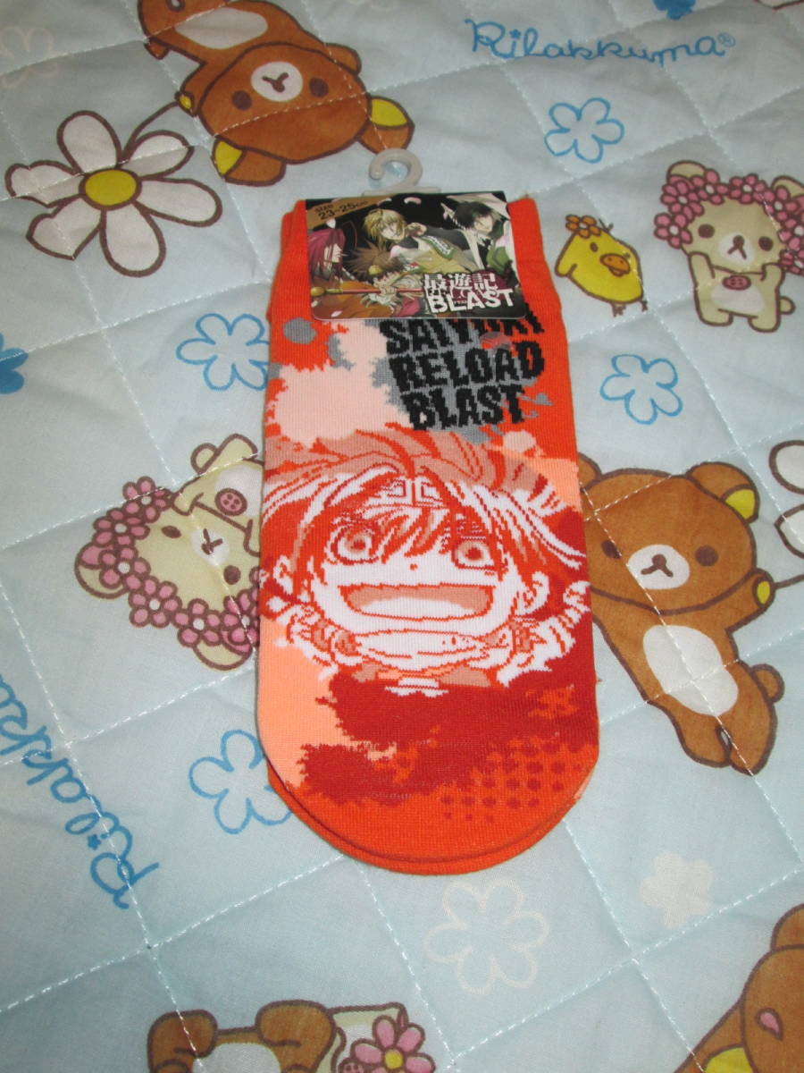 〇新品♪最遊記BLASTソックス23~25cm オレンジ〇拍卖