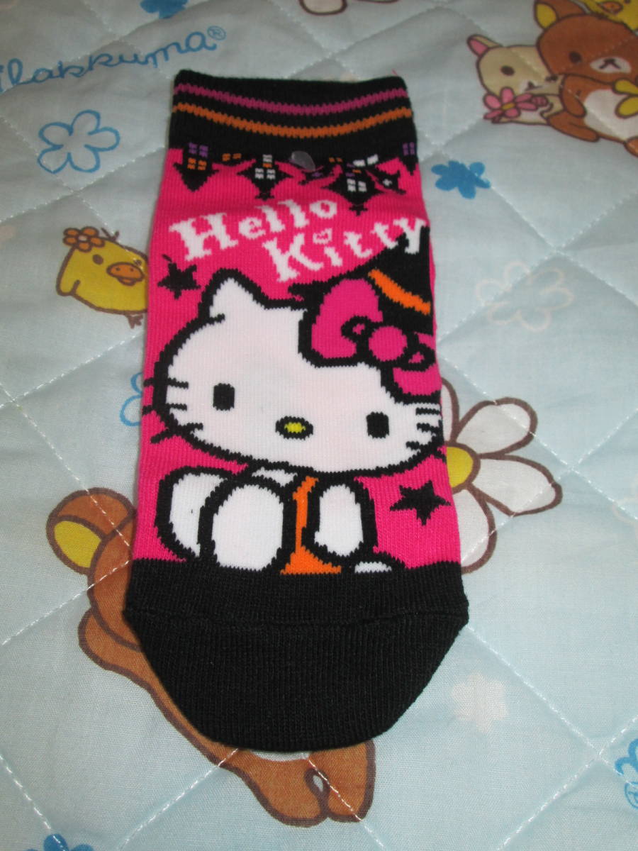 〇新品♪ハローキティ ハロウィン ソックス23~25cm〇拍卖
